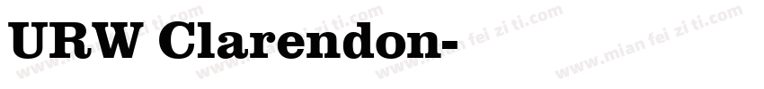 URW Clarendon字体转换